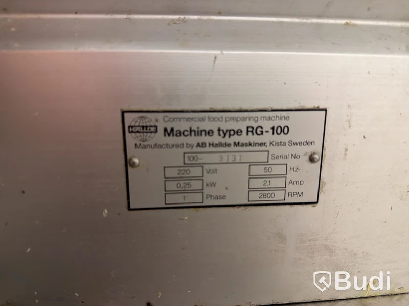 Grönsaksskärare, Hällde RG-100