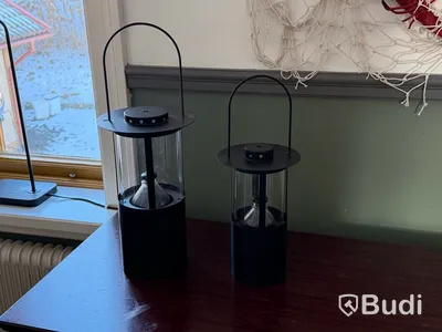 Diverse inredning - lampa, lyktor, spegel, nätdekoration