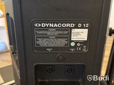 Ljudanläggning - ProFX8-mixer, Dynacord PowerSub 315 samt 2 st Dynacord D12