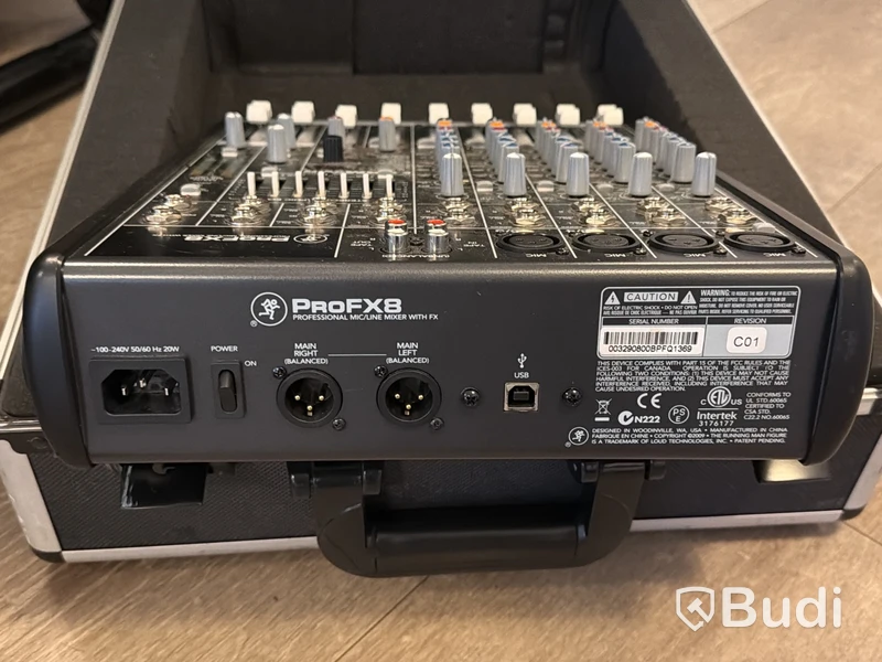 Ljudanläggning - ProFX8-mixer, Dynacord PowerSub 315 samt 2 st Dynacord D12