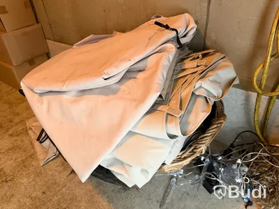2 st pergola ramverk, med tillhörande tyg