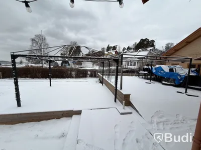 2 st pergola ramverk, med tillhörande tyg