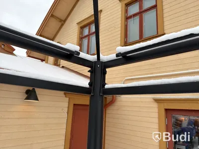2 st pergola ramverk, med tillhörande tyg