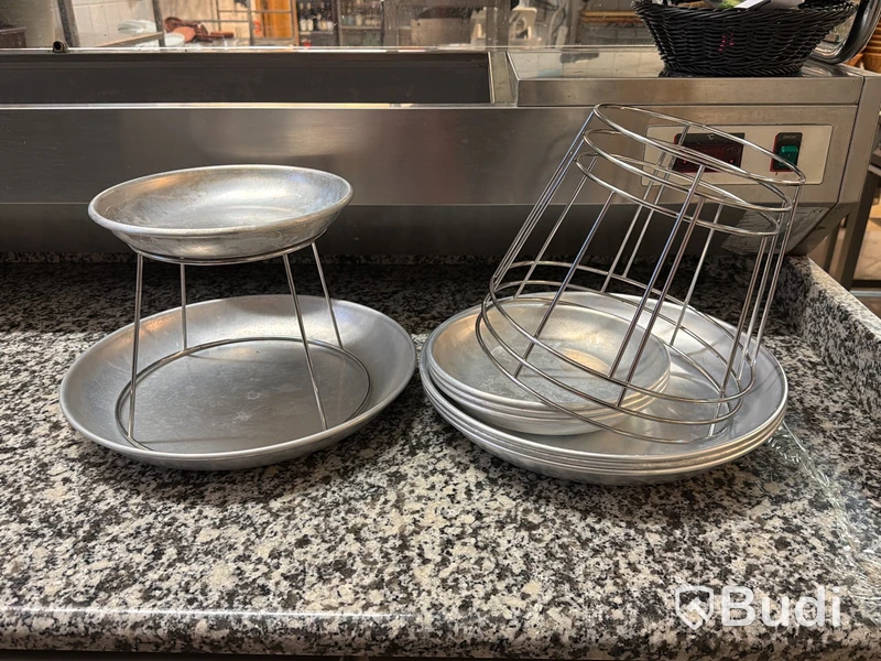 4 st serveringfat för skaldjurplateu