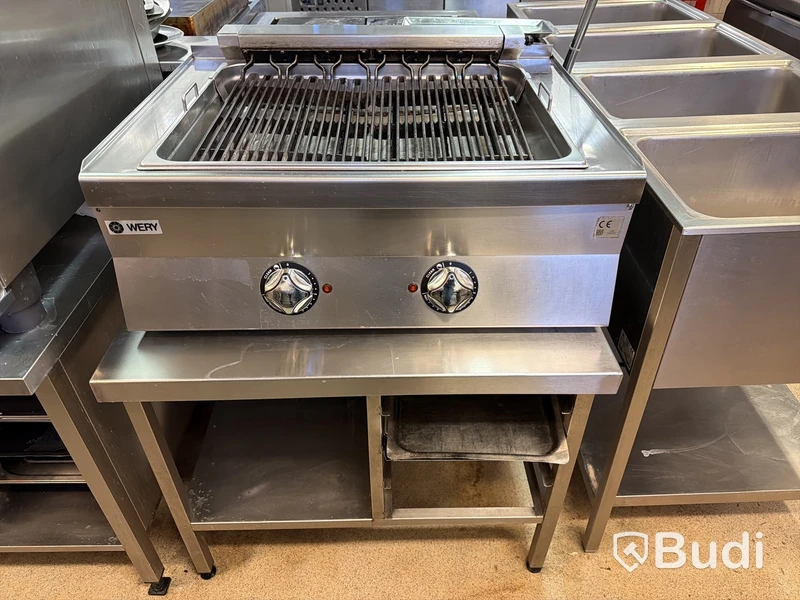 Elgrill, WERY CW68E, två brännare