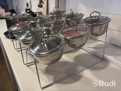 Strösselställ 3 st samt chokladvärmare