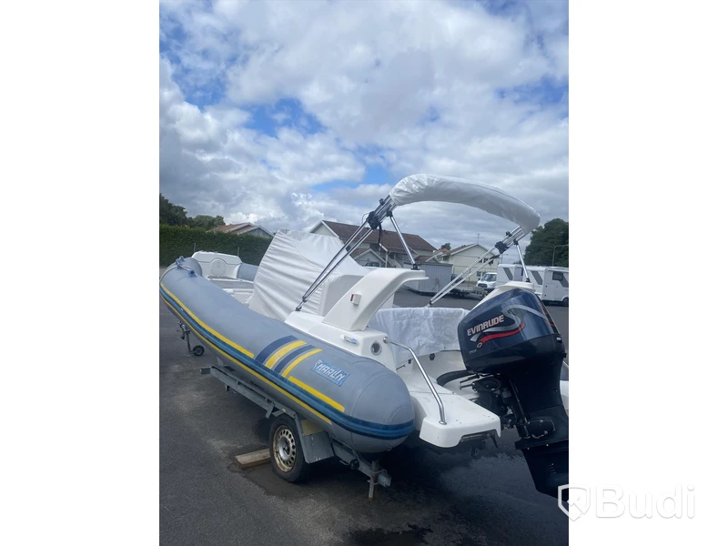 Ribbåt Marlin med Evinrude 150 hk. 2-takt. -2000. Längd (m): 6,30
