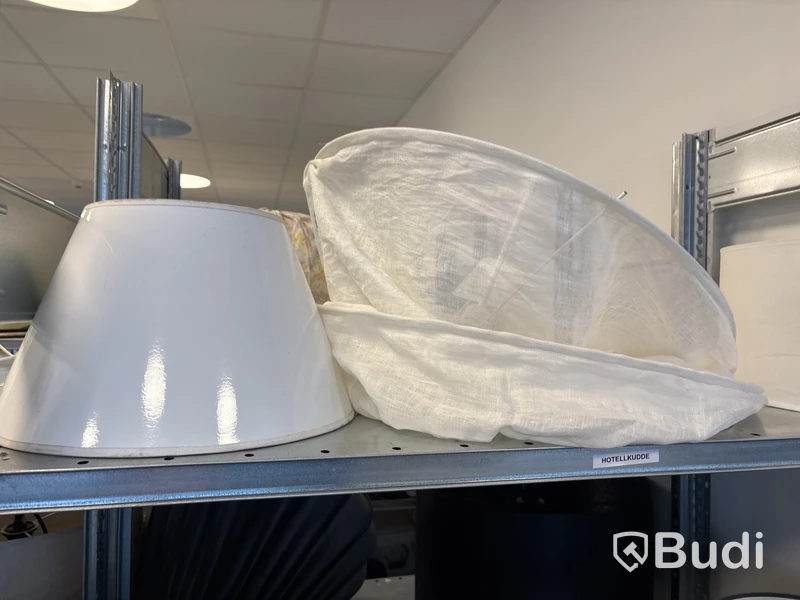 Parti med diverse taklampa och lampskärm