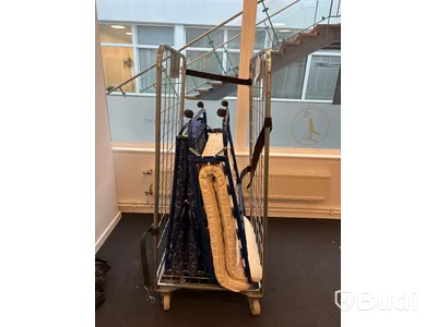 2 st. Gästsäng med transportvagn