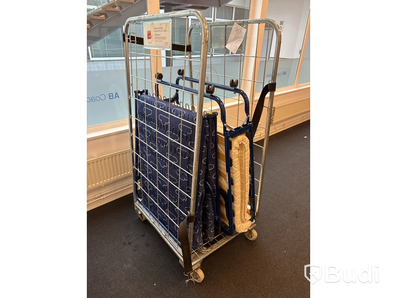 2 st. Gästsäng med transportvagn