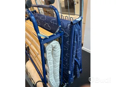 2 st. Gästsäng med transportvagn