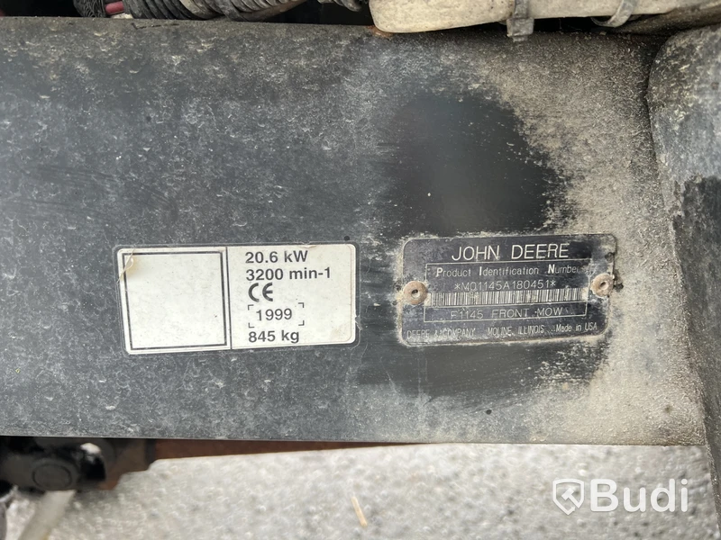 Redskapsbärare John Deere F1145 -1999 | Vikplog | Sandspridare