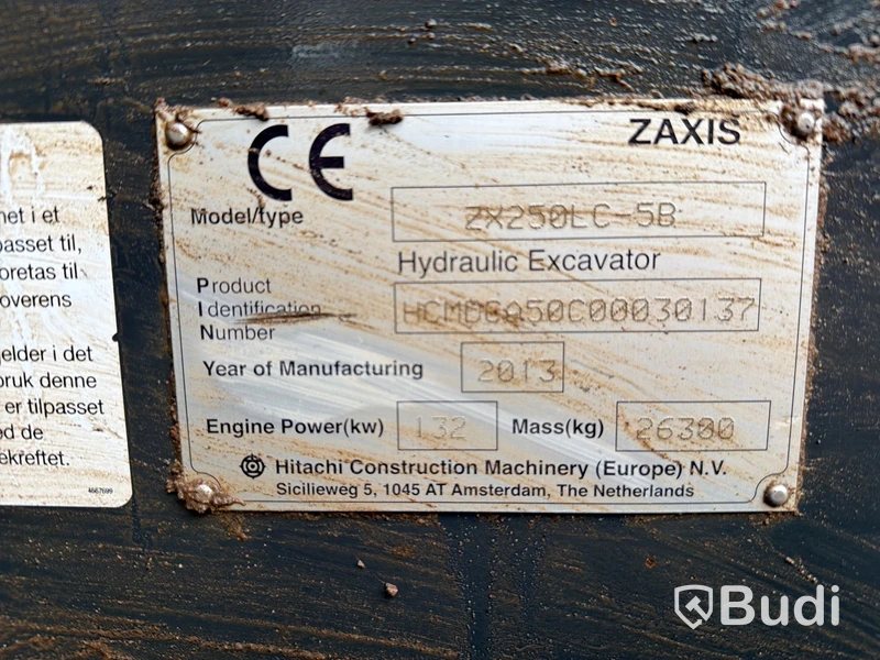 Grävmaskin Hitachi ZX250LC-5B -2013 | Engcon