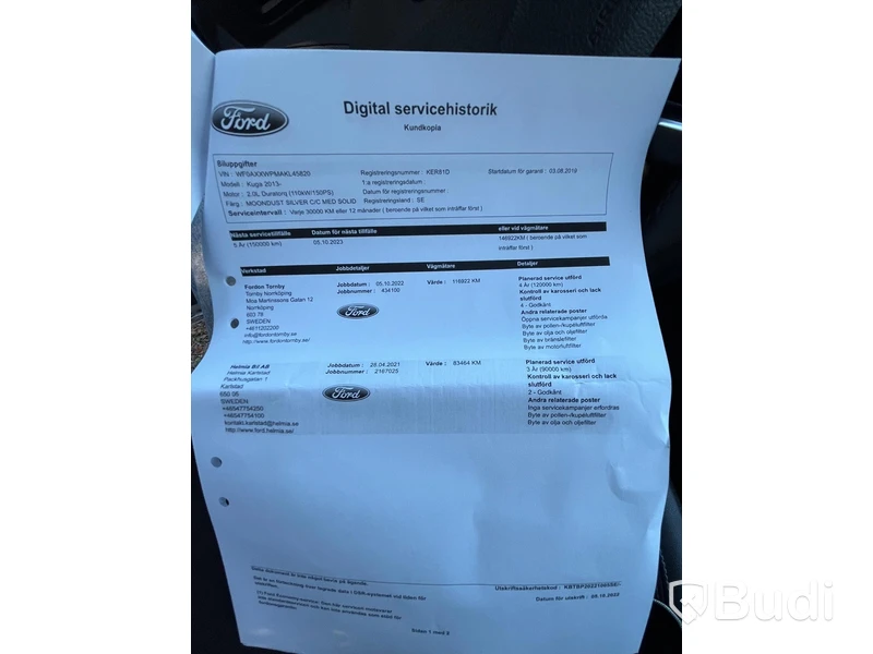 Ford Kuga 2.0 TDCi AWD Powershift, 150hk - 2019