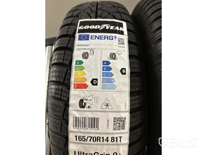 4 st. Vinterdäck, Goodyear 165/70R14 81T