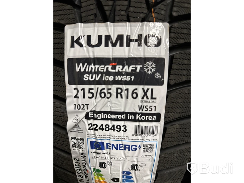 NY 4 st. Vinterdäck Kumho 215/65R16 XL