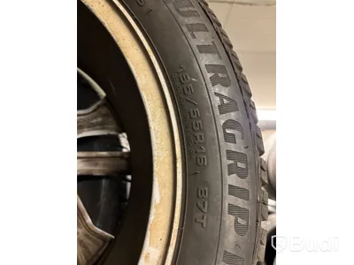 4 st. Vinterhjul Goodyear 195/55R16 87T