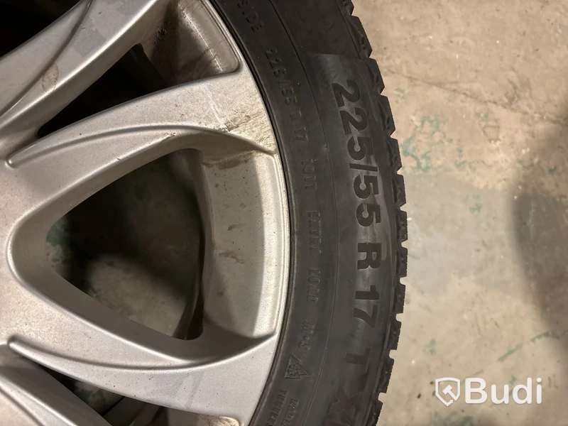 2 st. Vinterhjul Continental 225/55R17 T XL