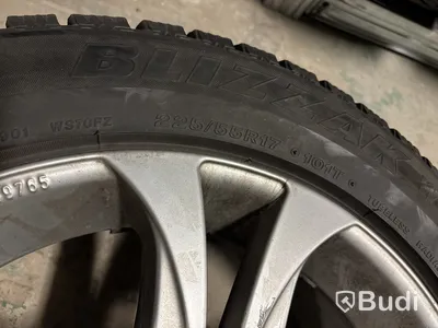 2 st. Vinterhjul Bridgestone 225/55R17 101T