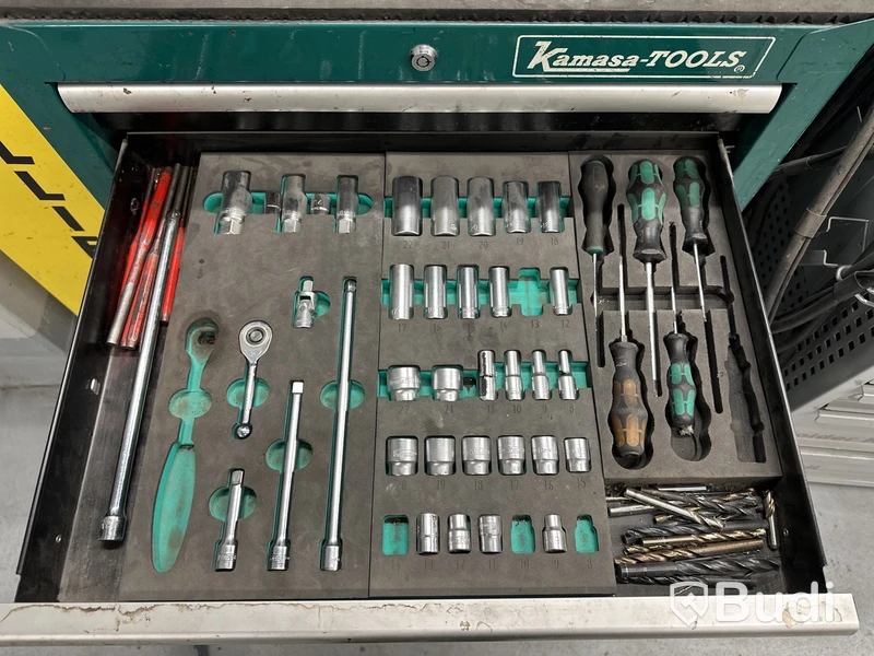 Verktygsvagn Kamasa Tools, inkl. verktyg