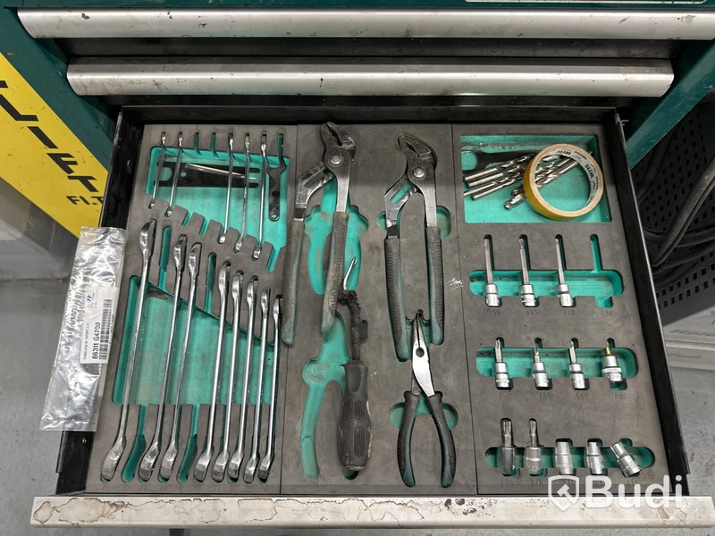 Verktygsvagn Kamasa Tools, inkl. verktyg