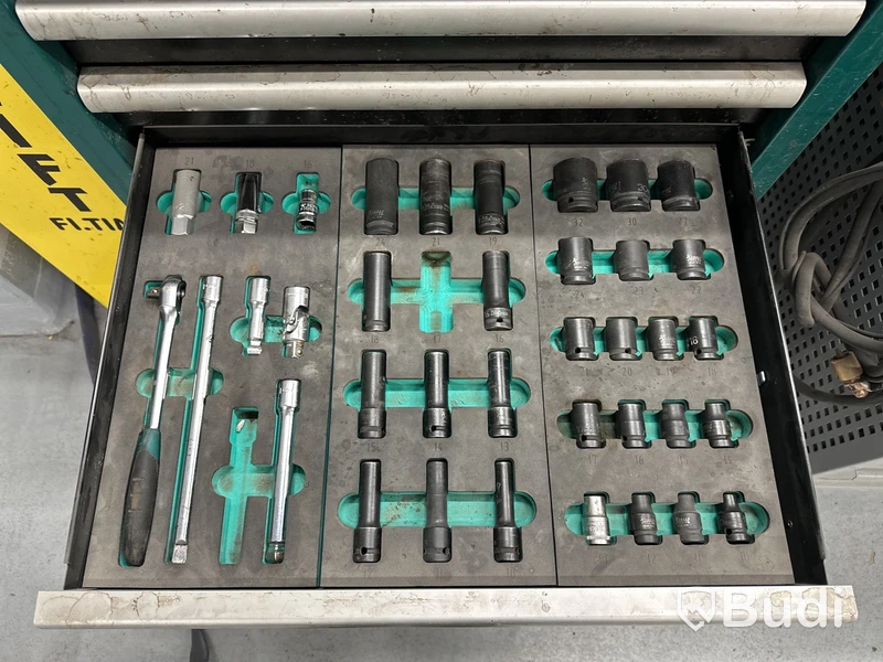 Verktygsvagn Kamasa Tools, inkl. verktyg