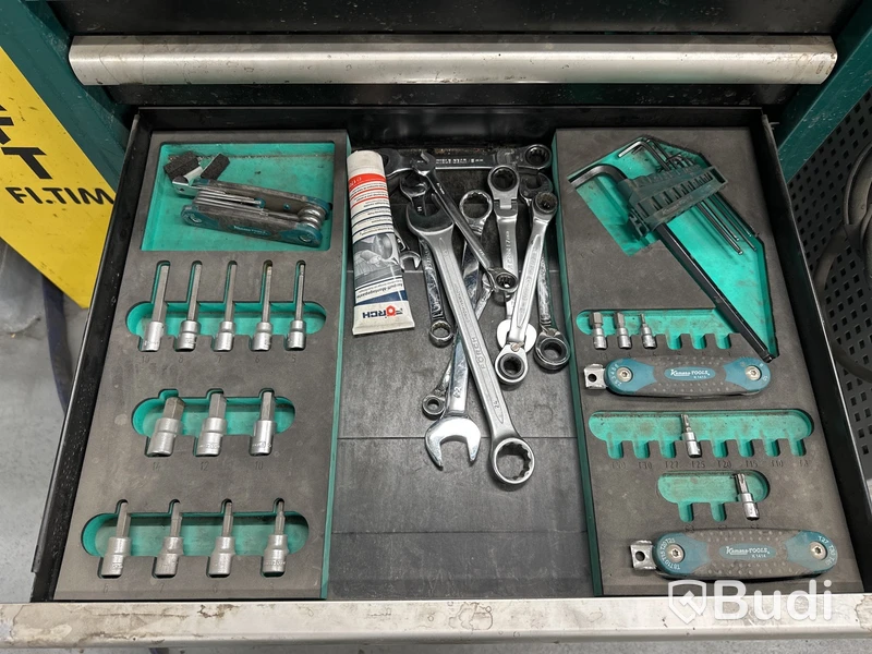Verktygsvagn Kamasa Tools, inkl. verktyg