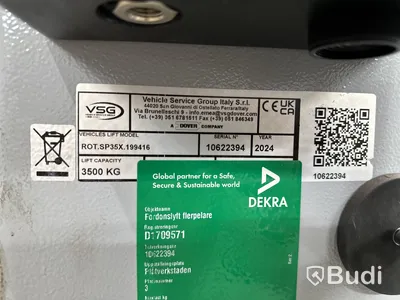 Billyft, Rotary Lift 2-post lift SPMA35-XEV 3500 kg