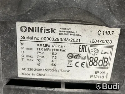 Högtryckstvätt Nilfisk C110.7 inkl. slangvinda