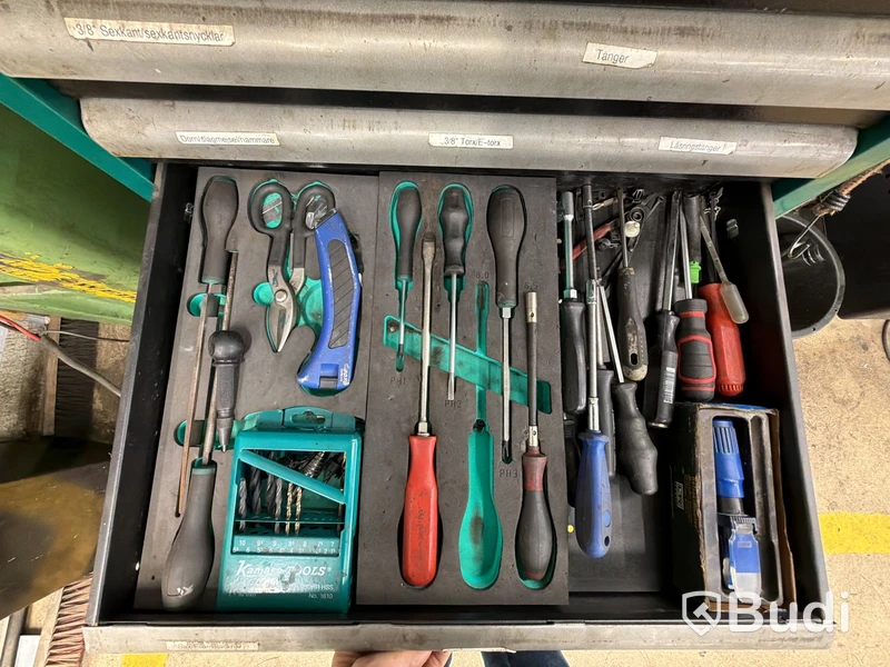 Verktygsvagn kamasa tools 150 cm