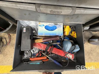 Verktygsvagn Boxo 100 cm, Makita skruvdragare 18V, powerfix hylsnyckelväska