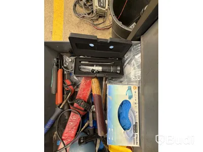 Verktygsvagn Boxo 100 cm, Makita skruvdragare 18V, powerfix hylsnyckelväska