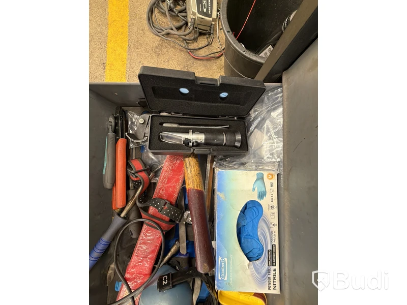 Verktygsvagn Boxo 100 cm, Makita skruvdragare 18V, powerfix hylsnyckelväska