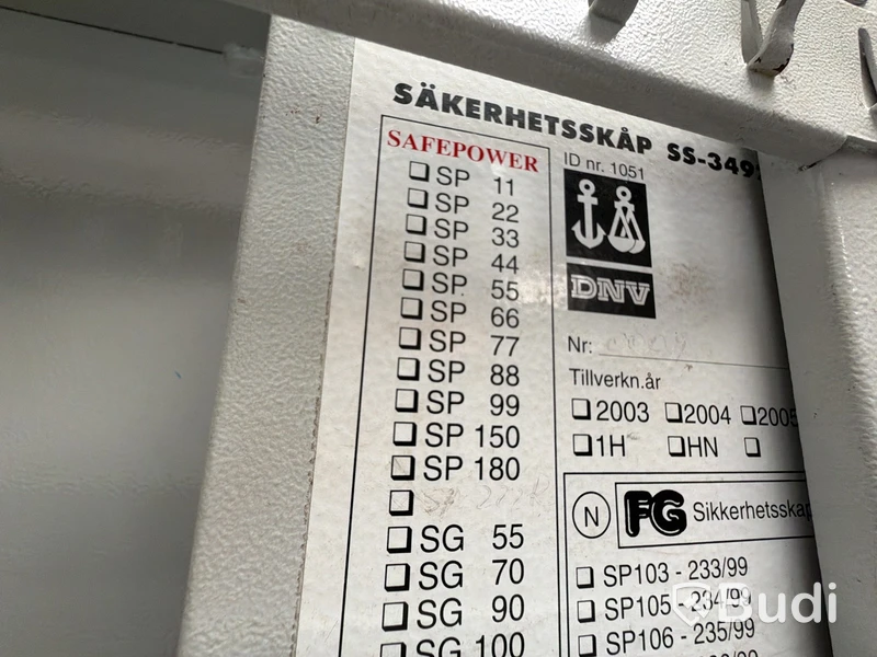 Säkerhetsskåp kassaskåp SS 3492 H73, B40, D20