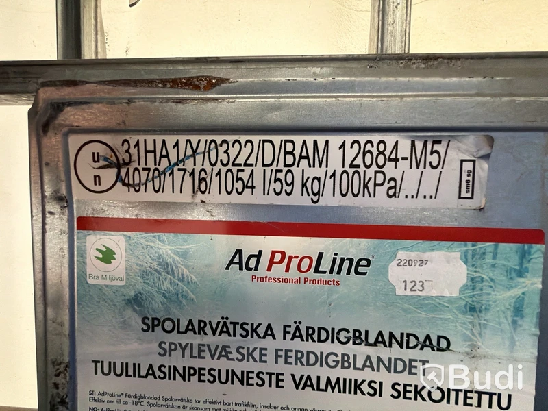 Tank 1000 liter nu spolarvätska
