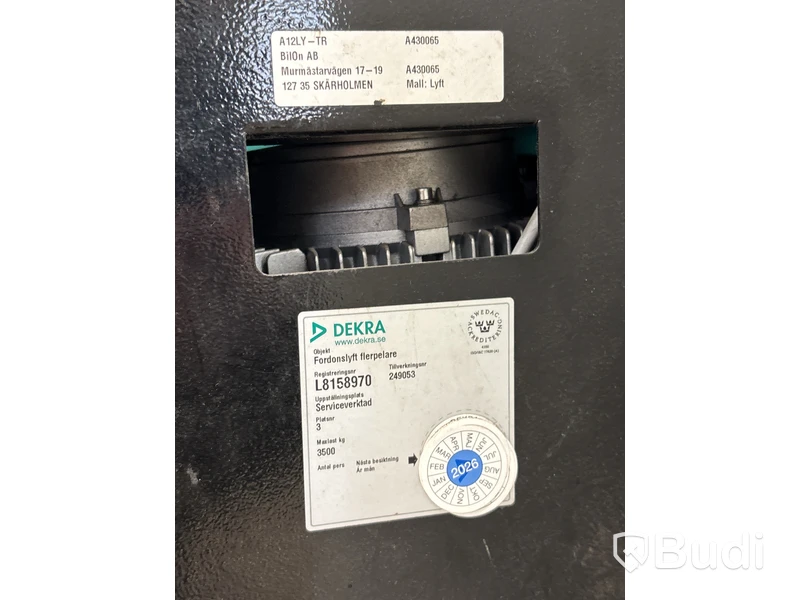 Fordonslyft, 3500kg