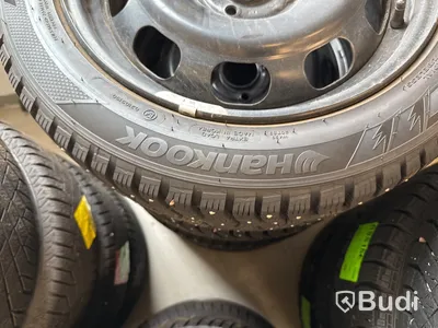 Dubbdäck Hankook, 195/55R16, 91T, med stålfälg