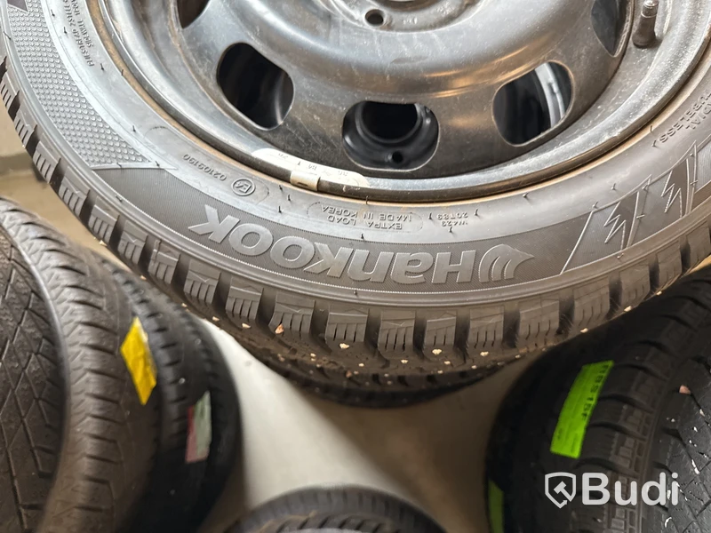 Dubbdäck Hankook, 195/55R16, 91T, med stålfälg
