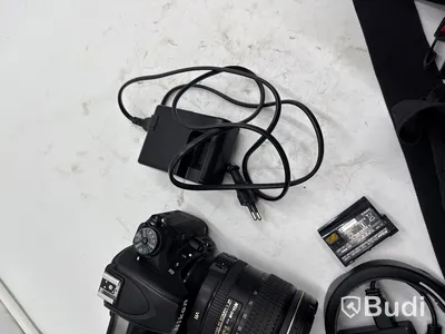 Nikon D750 digitalkamera med 24-120 mm-objektiv samt fotobox