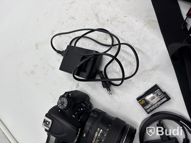 Nikon D750 digitalkamera med 24-120 mm-objektiv samt fotobox