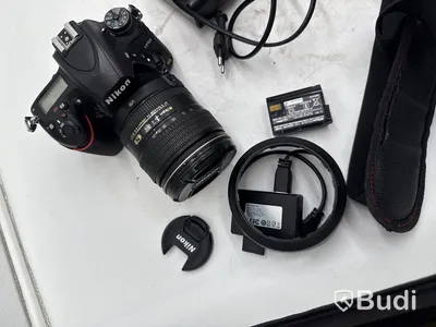 Nikon D750 digitalkamera med 24-120 mm-objektiv samt fotobox