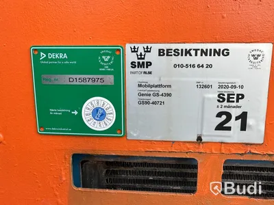 Lift/mobilplattform Genie GS-4390 - 2007, Mätarställning 3486h, Nybesiktigad Sep-22