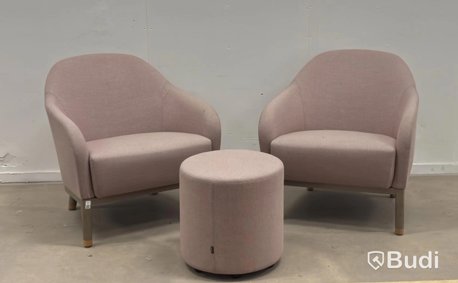 2 Armchairs incl. footstool, Johanson