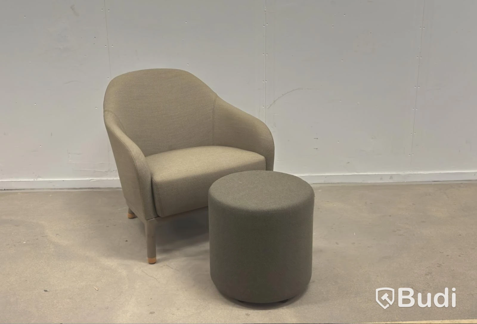 Armchair incl. footstool, Johanson