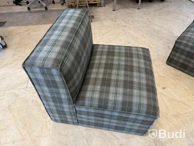 Modulsoffa från Cirkulär Interiör – 3 delar – rutigt tyg