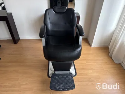 Frisörstol med bord & spegel
