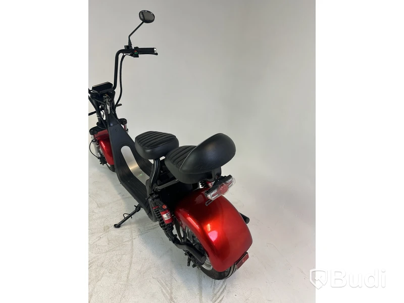 Elscooter Fat Tire Citycoco, röd