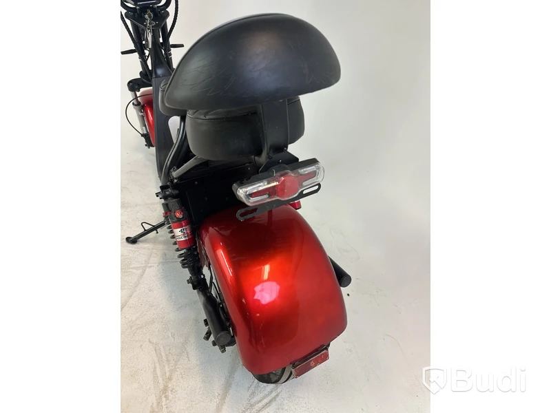 Elscooter Fat Tire Citycoco, röd