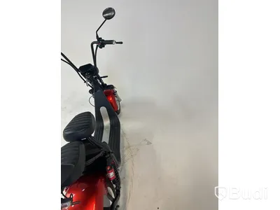 Elscooter Fat Tire Citycoco, röd