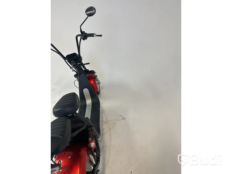 Elscooter Fat Tire Citycoco, röd